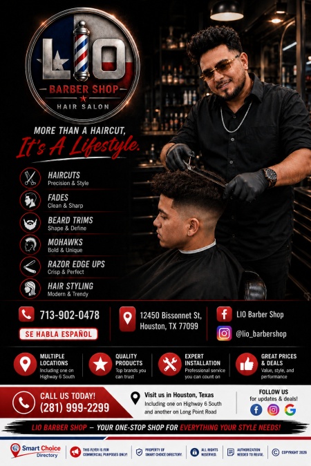 LIO Barber Shop & Hair Salon in Houston